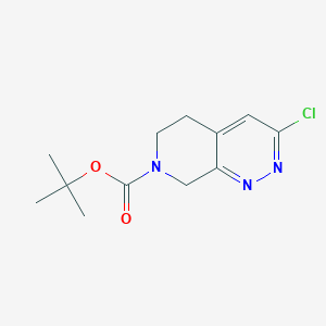 molecular formula C12H16ClN3O2 B13455938 Tert-butyl 3-chloro-5,8-dihydropyrido[3,4-C]pyridazine-7(6H)-carboxylate 