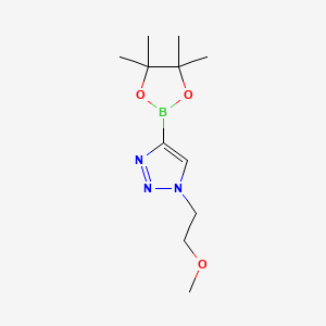 molecular formula C11H20BN3O3 B13455966 1-(2-methoxyethyl)-4-(4,4,5,5-tetramethyl-1,3,2-dioxaborolan-2-yl)-1H-1,2,3-triazole 