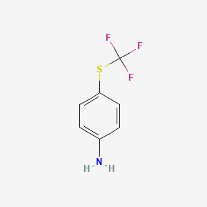 molecular formula C7H6F3NS B1345599 4-((Trifluoromethyl)thio)aniline CAS No. 372-16-7