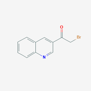 molecular formula C11H8BrNO B13455991 2-Bromo-1-(3-quinolinyl)ethanone 