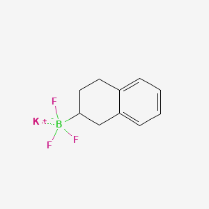 molecular formula C10H11BF3K B13456014 Potassium trifluoro(1,2,3,4-tetrahydronaphthalen-2-yl)boranuide 