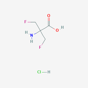 molecular formula C4H8ClF2NO2 B13456043 2-Amino-3-fluoro-2-(fluoromethyl)propanoic acid hydrochloride CAS No. 2109598-86-7
