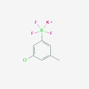 molecular formula C7H6BClF3K B13456053 Potassium (3-chloro-5-methylphenyl)trifluoroboranuide 