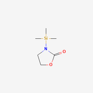 molecular formula C6H13NO2Si B1345607 3-三甲基甲硅烷基-2-恶唑烷酮 CAS No. 43112-38-5