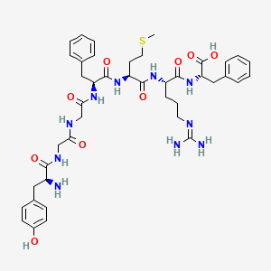 molecular formula C42H56N10O9S B1345610 Tyr-gly-gly-phe-met-arg-phe CAS No. 73024-95-0