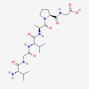 molecular formula C22H38N6O7 B1345612 Chemotactic Domain of Elastin CAS No. 92899-39-3