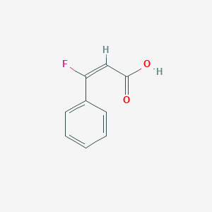 molecular formula C9H7FO2 B13456124 (2E)-3-fluoro-3-phenylprop-2-enoic acid CAS No. 82754-20-9