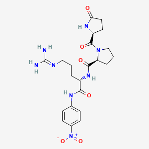molecular formula C22H30N8O6 B1345614 Pyroglutamyl-prolyl-arginine-4-nitroanilide CAS No. 72194-57-1