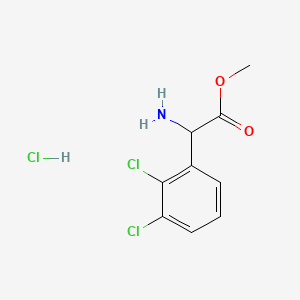 molecular formula C9H10Cl3NO2 B13456143 Methyl 2-amino-2-(2,3-dichlorophenyl)acetate hydrochloride 