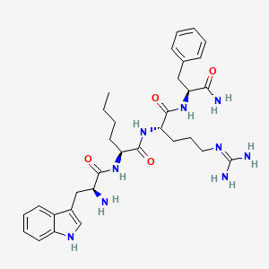 molecular formula C32H45N9O4 B1345617 Tryptophyl-norleucyl-arginyl-phenylalaninamide CAS No. 83903-33-7