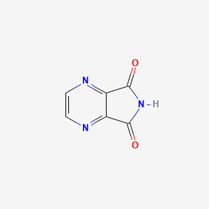 molecular formula C6H3N3O2 B1345618 5h-Pyrrolo[3,4-b]pyrazine-5,7(6h)-dione CAS No. 4933-19-1