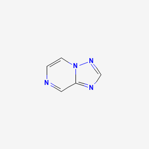 molecular formula C5H4N4 B1345622 [1,2,4]Triazolo[1,5-a]pyrazine CAS No. 399-66-6