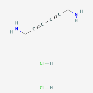 molecular formula C6H10Cl2N2 B13456272 Hexa-2,4-diyne-1,6-diamine dihydrochloride 