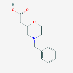 (4-Benzylmorpholin-2-yl)acetic acid