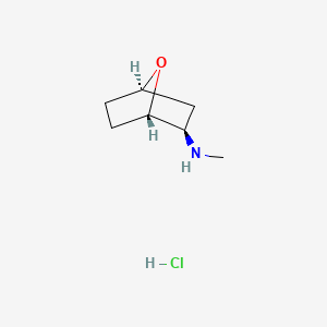 molecular formula C7H14ClNO B13456321 rac-(1R,2S,4S)-N-methyl-7-oxabicyclo[2.2.1]heptan-2-amine hydrochloride 