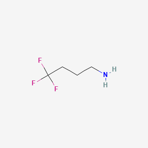 molecular formula C4H8F3N B1345636 4,4,4-Trifluorobutylamine CAS No. 819-46-5