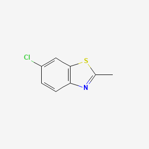 molecular formula C8H6ClNS B1345658 6-Chloro-2-methylbenzo[d]thiazole CAS No. 4146-24-1
