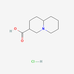 molecular formula C10H18ClNO2 B13456646 octahydro-1H-quinolizine-3-carboxylic acid hydrochloride 