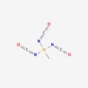 molecular formula C4H3N3O3Si B1345665 Triisocyanato(methyl)silane CAS No. 5587-61-1
