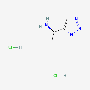 molecular formula C5H12Cl2N4 B13456680 (1R)-1-(1-methyl-1H-1,2,3-triazol-5-yl)ethan-1-aminedihydrochloride 
