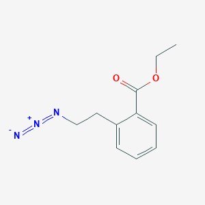 molecular formula C11H13N3O2 B13456681 Ethyl2-(2-azidoethyl)benzoate 