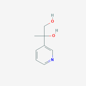 molecular formula C8H11NO2 B13456695 2-(Pyridin-3-yl)propane-1,2-diol 
