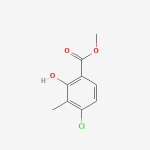 molecular formula C9H9ClO3 B13456699 Methyl 4-chloro-2-hydroxy-3-methylbenzoate 