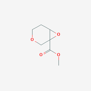 molecular formula C7H10O4 B13456701 Methyl 3,7-dioxabicyclo[4.1.0]heptane-1-carboxylate 