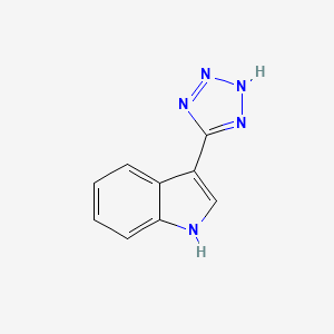 molecular formula C9H7N5 B13456747 3-(2H-tetrazol-5-yl)-1H-indole CAS No. 23078-34-4