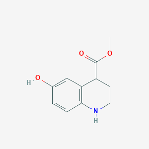 molecular formula C11H13NO3 B13456758 Methyl 6-hydroxy-1,2,3,4-tetrahydroquinoline-4-carboxylate 