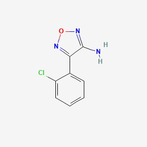 molecular formula C8H6ClN3O B13456792 4-(2-Chlorophenyl)-1,2,5-oxadiazol-3-amine CAS No. 21742-06-3