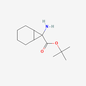 molecular formula C12H21NO2 B13456808 Tert-butyl 7-aminobicyclo[4.1.0]heptane-7-carboxylate 