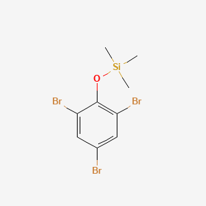 molecular formula C9H11Br3OSi B13456831 Silane, trimethyl(2,4,6-tribromophenoxy)- CAS No. 55454-60-9