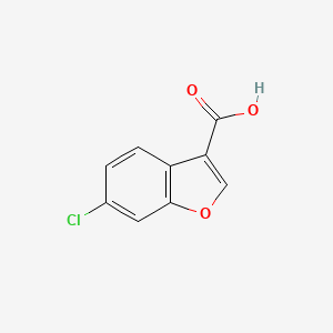 molecular formula C9H5ClO3 B13456849 6-Chloro-1-benzofuran-3-carboxylic acid 