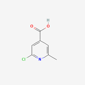 molecular formula C7H6ClNO2 B1345685 2-Chloro-6-methylpyridine-4-carboxylic acid CAS No. 25462-85-5