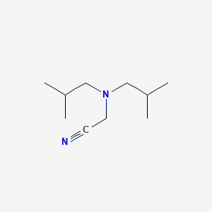 molecular formula C10H20N2 B1345686 Acetonitrile, diisobutylamino- CAS No. 25553-97-3