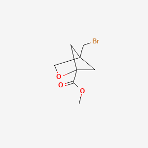 molecular formula C8H11BrO3 B13456883 Methyl 4-(bromomethyl)-2-oxabicyclo[2.1.1]hexane-1-carboxylate 