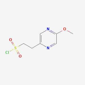 molecular formula C7H9ClN2O3S B13456890 2-(5-Methoxypyrazin-2-YL)ethanesulfonyl chloride 