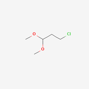 molecular formula C5H11ClO2 B1345693 Propane, 3-chloro-1,1-dimethoxy- CAS No. 35502-06-8