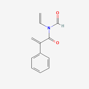 molecular formula C12H11NO2 B13456960 N-ethenyl-N-formyl-2-phenylprop-2-enamide 