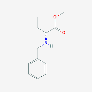 molecular formula C12H17NO2 B13457001 Methyl (2R)-2-(benzylamino)butanoate 