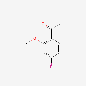 molecular formula C9H9FO2 B1345703 1-(4-fluoro-2-methoxyphenyl)ethanone CAS No. 51788-80-8