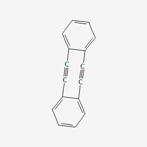 molecular formula C16H8 B1345706 5,6,11,12-Tetradehydrodibenzo[a,e]cyclooctene CAS No. 53397-65-2