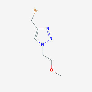 molecular formula C6H10BrN3O B13457066 4-(bromomethyl)-1-(2-methoxyethyl)-1H-1,2,3-triazole CAS No. 1249164-76-8