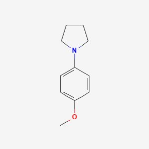 molecular formula C11H15NO B1345708 1-(4-Methoxyphenyl)pyrrolidine CAS No. 54660-04-7