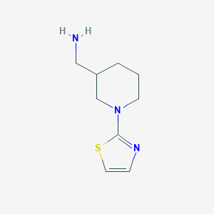 molecular formula C9H15N3S B13457132 [1-(1,3-Thiazol-2-yl)piperidin-3-yl]methanamine CAS No. 1248725-27-0