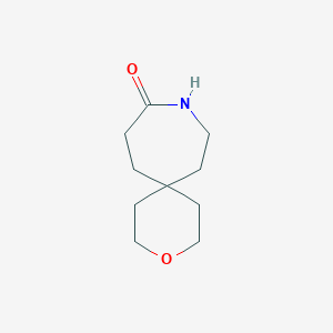 molecular formula C10H17NO2 B13457158 3-Oxa-9-azaspiro[5.6]dodecan-10-one 
