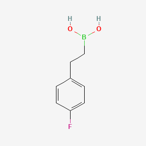 molecular formula C8H10BFO2 B13457266 [2-(4-Fluorophenyl)ethyl]boronic acid 
