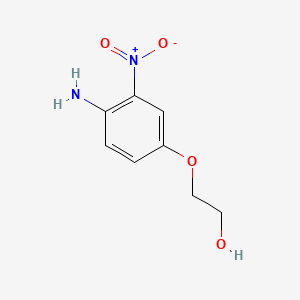 molecular formula C8H10N2O4 B1345731 2-(4-Amino-3-nitrophenoxy)ethanol CAS No. 50982-74-6