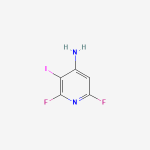 molecular formula C5H3F2IN2 B13457318 2,6-Difluoro-3-iodopyridin-4-amine 